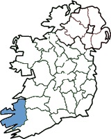 Map of Ireland